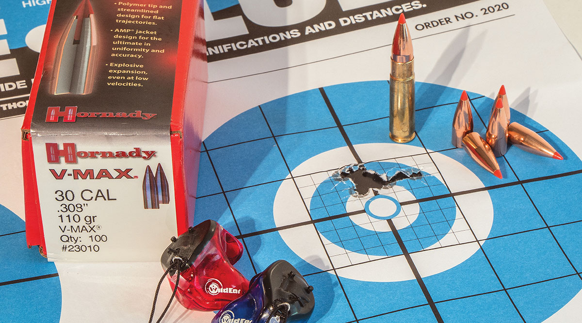 With varmint bullet accuracy like this – shot with Hornady 110-grain V-MAX bullets – it is hard to argue that the 300 Blackout is not suitable for predators and similar game.